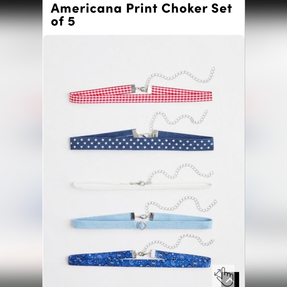 Torrid American Themed Choker